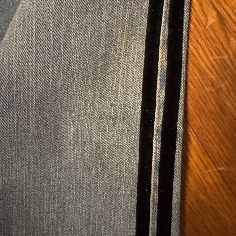 Light Blue Jeans with Black felt Stripes Mary Kate Ashley the row - Picture 2 of 2